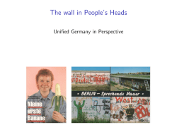 The wall in People`s Heads