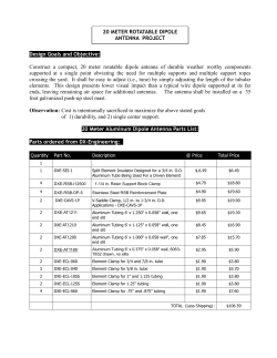 20 meter rotatable dipole antenna project