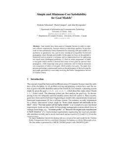 Simple and Minimum-Cost Satisfiability for Goal