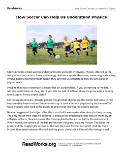 How Soccer Can Help Us Understand Physics