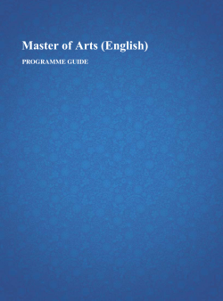 Master of Arts (English)