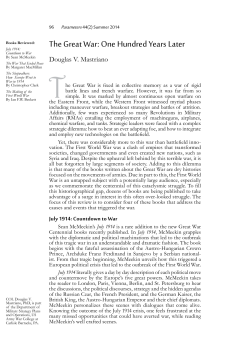 The Great War - Strategic Studies Institute