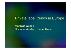 Private Label Trends in Europe PDF 2MB
