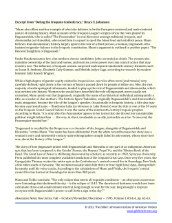 Dating the Iroquois Confederacy - The Gilder Lehrman Institute of