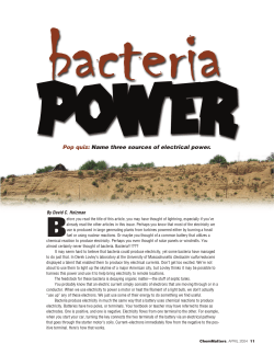 Pop quiz: Name three sources of electrical power.