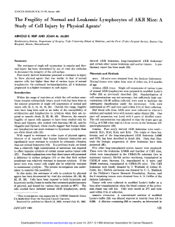 The Fragility of Normal and Leukemic