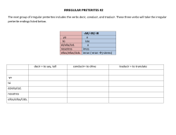 irregular preterites #2