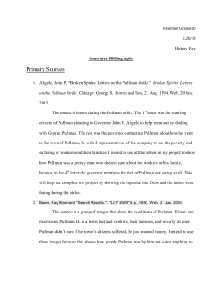 Primary Sources - The Pullman Strike of 1894 A Fight Against the