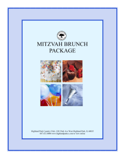 Mitzvah Brunch - Highland Park Country Club