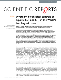 Divergent biophysical controls of aquatic CO2 and CH4 in the
