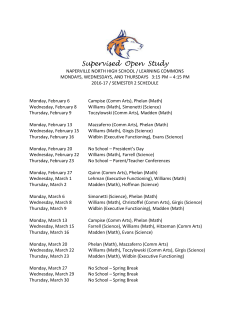 Supervised Open Study