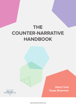 the counter-narrative handbook - Institute for Strategic Dialogue