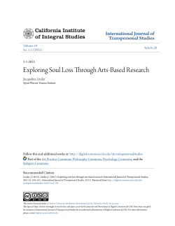 Exploring Soul Loss Through Arts-Based Research
