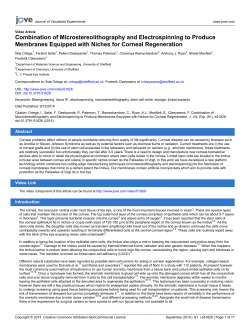 Combination of Microstereolithography and Electrospinning to