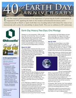 Earth Day History: Two Days, One Message