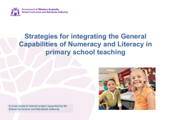 Numeracy and Literacy in primary school teaching - K