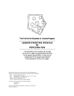 LEADER`S MEETING MODULE for POPCORN FUN