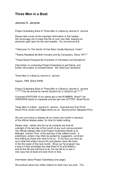 Three Men in a Boat - Biblioteca Digital da PUC