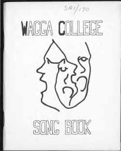 13. Wagga College Song Book