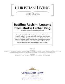 Battling Racism: Lessons from Martin Luther King