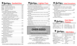 Menu - Irving`s For Red Hot Lovers