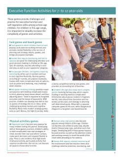 Executive Function Activities for 7- to 12-year-olds