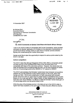 Indirect competitors - International Air Services Commission