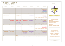 this month`s calendar
