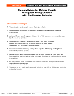 Tips and Ideas for Making Visuals to Support Young