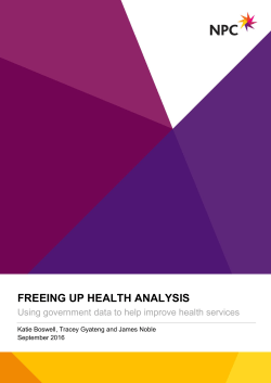 freeing up health analysis freeing up health analysis