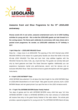 LEGOLAND Events 2017