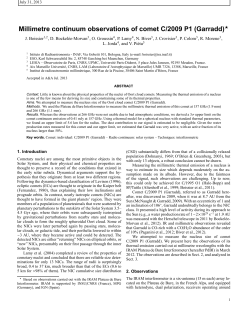Millimetre continuum observations of comet C/2009 P1 (Garradd)⋆