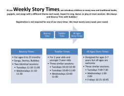 Bouncy Times &bull; For ages 6 to 23 months &bull; Songs, Stories, Bubbles