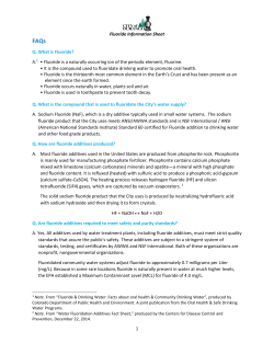 Fluoride FAQ Sheet