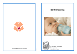 Bottle feeding - Aarhus Kommune