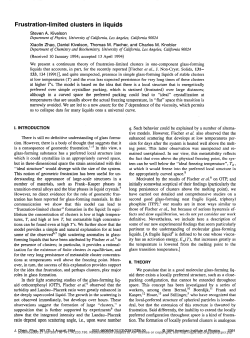 Frustration-limited clusters in liquids