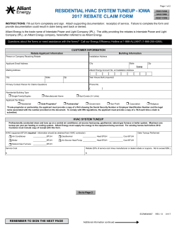 Claim Form - Alliant Energy