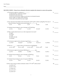 Unit 3 Practice Name___________________________________