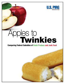 Apples to Twinkies - Hunger Free Communities Network