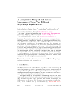 A Comparative Study of Soil Suction Measurement Using Two