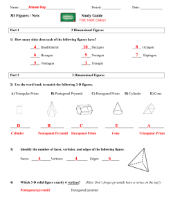 3D Figures / Nets Study Guide Test Next Class!