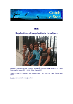 Regularities and irregularities in the eclipses