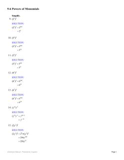 9-6 Powers of Monomials - Waukee Community School District Blogs