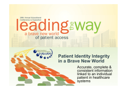 Patient Identity Integrity in a Brave New World