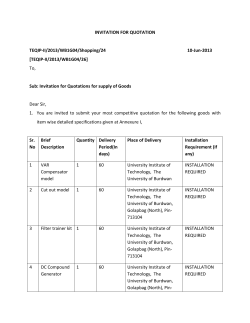 TEQIP-II/2013/WB1G04/26 - The University of Burdwan