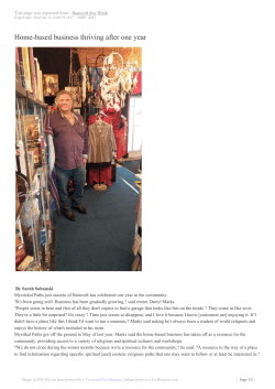 Home-based business thriving after one year