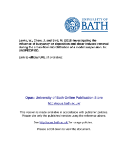 Opus: University of Bath Online Publication Store http://opus.bath.ac
