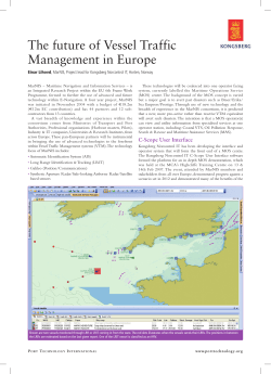 The future of Vessel Traffic Management in Europe