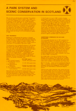 a park system and scenic conservation in scotland