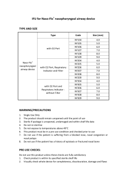 IFU for Naso-Flo&reg; nasopharyngeal airway device